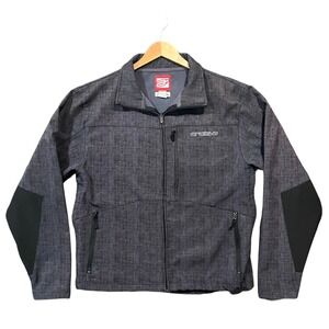ARCTIVA Double L SoftShell Jacket Gray Side Vents‎ Zip Front Mens XL